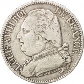 France, Louis XVIII, 5 Francs, 1814, Paris,VF(30-35),Silver,KM:702.1,Gadoury 591