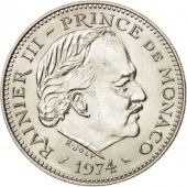 Monaco, Rainier III, 5 Francs, 1974, SPL+, Copper-nickel, KM:150, Gadoury:MC 153