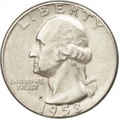tats-Unis, Washington Quarter,1958, U.S. Mint, Philadelphia, SUP,KM 164
