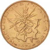 France, Mathieu, 10 Francs, 1976, AU(55-58), Nickel-brass, KM:940, Gadoury:814