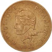 French Polynesia, 100 Francs, 1982, Paris, AU(50-53), Nickel-Bronze, KM:14