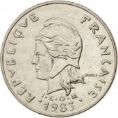 New Caledonia, 20 Francs, 1983, Paris, AU(50-53), Nickel, KM:12