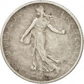 France, Semeuse, Franc, 1907, Paris, TB+, Argent, KM:844.1, Gadoury:467
