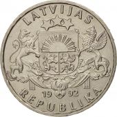 Latvia, Lats, 1992, AU(50-53), Copper-nickel, KM:12
