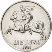 Lithuania, 5 Centai, 1991, SUP, Aluminum, KM:87