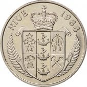 Niue, Elizabeth II, 5 Dollars, 1988, AU(55-58), Copper-nickel, KM:12