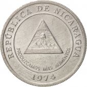 Nicaragua, 5 Centavos, 1974, AU(55-58), Aluminum, KM:28
