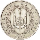 Djibouti, 100 Francs, 1977, Paris, AU(50-53), Copper-nickel, KM:26