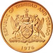 TRINIDAD & TOBAGO, 5 Cents, 1976, SPL+, Bronze, KM:30