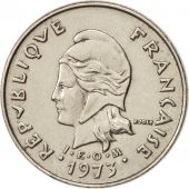 New Caledonia, 10 Francs, 1973, Paris, AU(50-53), Nickel, KM:11