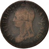 France, Dupr, 5 Centimes, 1798, Strasbourg, TB, Bronze, KM:640.4, Gadoury:126