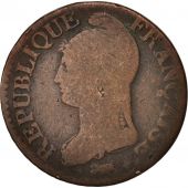 France, Dupr, 5 Centimes, 1799, Strasbourg, TB, Bronze, KM:640.4, Gadoury:126a