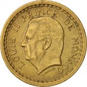 Monaco, Louis II, 2 Francs, 1945, TTB+, Aluminum-Bronze, KM:121a, Gadoury:MC134