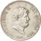 ITALIAN STATES, NAPLES, Ferdinando II, 120 Grana, 1856, AU(55-58), Silver,KM 370
