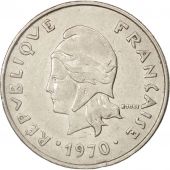 New Caledonia, 20 Francs, 1970, Paris, AU(50-53), Nickel, KM:6