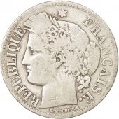 France, Crs, 2 Francs, 1870, Paris, VF(30-35), Silver, KM:817.1, Gadoury:530