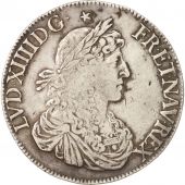 France,Louis XIV,cu au buste juvnile,1663,Rennes,TB+,Argent,KM 211.5,Gad 205