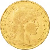 France, Marianne, 10 Francs, 1907, Paris, EF(40-45), Gold, KM:846, Gadoury:1017