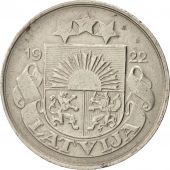 Latvia, 20 Santimu, 1922, AU(50-53), Nickel, KM:5
