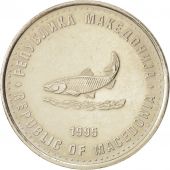 Macedonia, 2 Denari, 1995, AU(55-58), Brass, KM:6