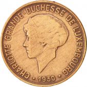 Luxembourg, Charlotte, 10 Centimes, 1930, AU(50-53), Bronze, KM:41