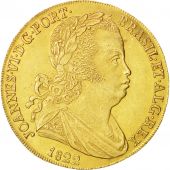 Portugal, Jo, Peca, 6400 Reis, 1822, Lisbon, AU(55-58), Gold, KM:364