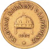 Hongrie, Franz Joseph I, 2 Filler, 1907, Kormoczbanya, TB+, Bronze, KM:481