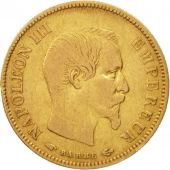 France, Napoleon III, 10 Francs, 1858, Paris, VF(30-35), Gold, KM 784.3