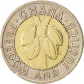 Ghana, 100 Cedis, 1991, AU(50-53), Bi-Metallic, KM:32