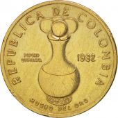 Colombia, 20 Pesos, 1982, AU(50-53), Aluminum-Bronze, KM:271
