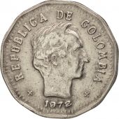 Colombia, 50 Centavos, 1972, AU(50-53), Nickel Clad Steel, KM:244.1