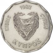 Chypre, 5 Mils, 1982, TTB+, Aluminium, KM:50.2