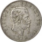 Italie, Victor Emmanuel II, 5 Lire 1876 R, KM 8.4