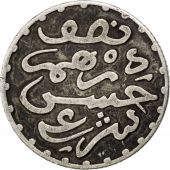 Maroc, Hassan I, 1/2 Dirham, 1299/1881, KM 4