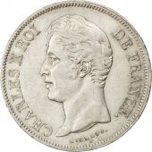 Charles X, 5 Francs 1830 A, tranche en relief, KM 727