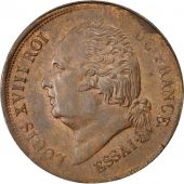 Louis XVIII, Essai au module de 5 Centimes sans valeur faciale, Gadoury 135