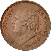 Louis XVIII, Essai au module de 5 Centimes sans valeur faciale, Gadoury 135