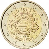 Slovaquie, 2 Euro 10 ans de l'Euro 2012