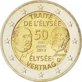 Allemagne, Lot 5 x 2 Euro Trait de l'Elyse 2013 A D F G J