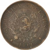 Argentine, 2 Centavos 1892, KM 33