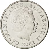 Iles Camans, Elisabeth II, 25 Cents 2002, KM 134