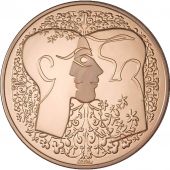 Mdaille, Monnaie de Paris, Pacs de Christian Lacroix, bronze