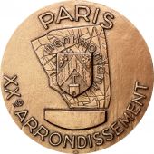 Mdaille, Monnaie de Paris, XXme Arrondissement, Menilmontant