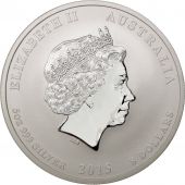 Australie, 8 Dollars Anne de la Chvre 2015, 5 onces Argent, KM New