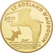 Vme Rpublique, 50 Euro Or WWF, Le Goland d'Audouin 2011, KM 1807