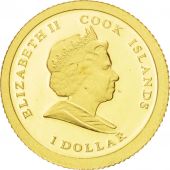 Iles Cook, Elisabeth II, 1 Dollar Or 2009, KM 706