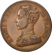 Henri V, Module de 5 Francs, 2 Aot 1830, Essai en bronze, KM X32a