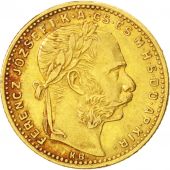 Hongrie, Franois Joseph, 20 Francs ou 8 Forint Or, 1886 KB, KM 467