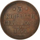 Russie, Nicolas I, 3 Kopeks 1842 EM, KM C146.1