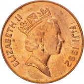 Fidji, Elisabeth II, 2 Cents 1992, KM 50a